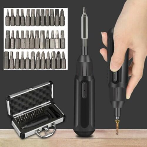3.6V Mini Electric Automatic Screwdriver Rechargeable Hand Drill Multi-function Electric Batch Portable Home DIY Power Tool