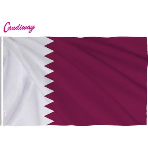 QATAR INTERNATIONAL COUNTRY POLYESTER FLAG 3 X 5 FEET Doha Office/Activity/parade/Festival/Home Decoration New fashion