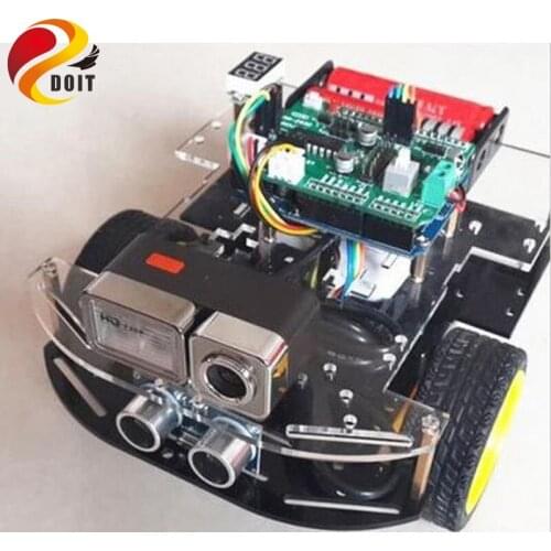RC Car for Arduino with HD Camera+WiFi+Uno board+Uno Shield+Car Chassis+ Accessory DIY Development Kit