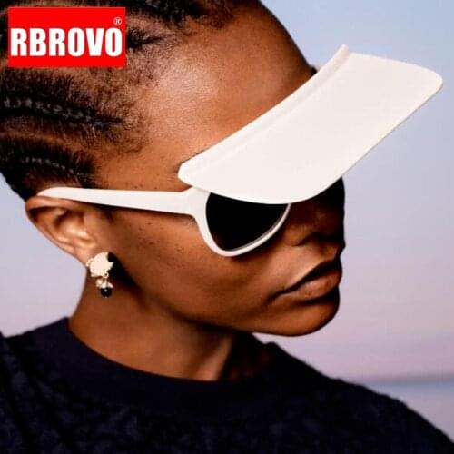 RBROVO 2021 Hat Women Sunglasses Luxury Brand Eyeglasses Women Flip Vintage Eyewear Brand Designer Gafas De Sol Para Hombre