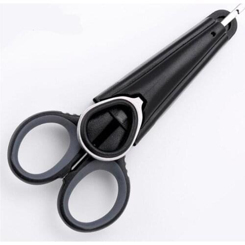 Stainless Steel Fishing Pliers Scissors Braid Line Cutter with Hook Remover