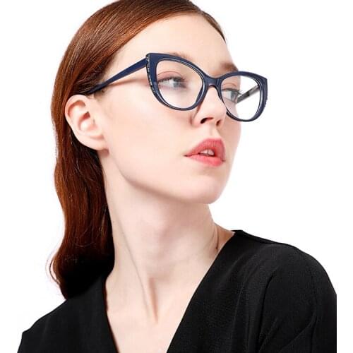 MINCL Presbyopia Photochromic Cat Sunglasses for Women Rhinestone Farsighted Fashion Transition Reading Glasses FML