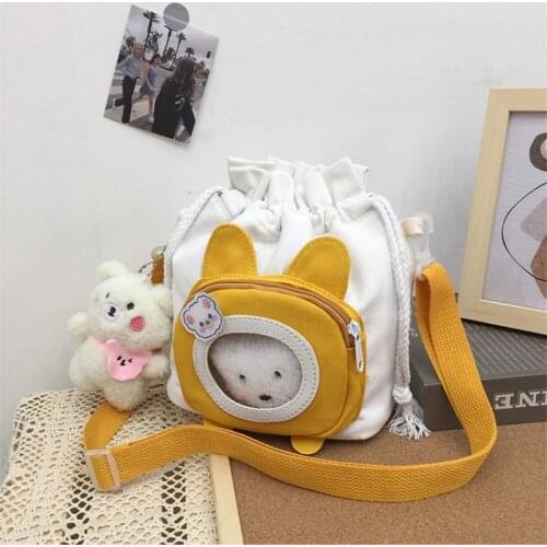 Female Shoulder Bag Acrossbody Cute Pendant Luxury Designer Handbag Small Transparent School Bags 2021 Womens Brand M077