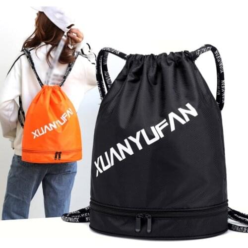 Outdoor Sports Drawstring Bag Nylon Drawstring Duffel Bag Waterproof Backpack
