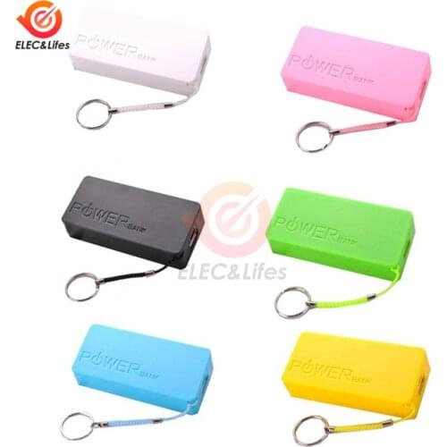 2x18650 2*18650 Battery Charger Box Power Bank Holder Dual USB LCD Digital Display Battery Shell Storage Organize DIY Case