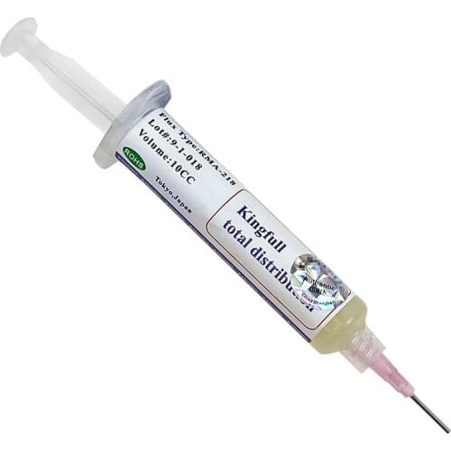 1PCS RMA-218 KSS S800 10cc BGA Reballing Solder Paste Flux No-clean with free needle for Mobile Phone Repair Welding Tool