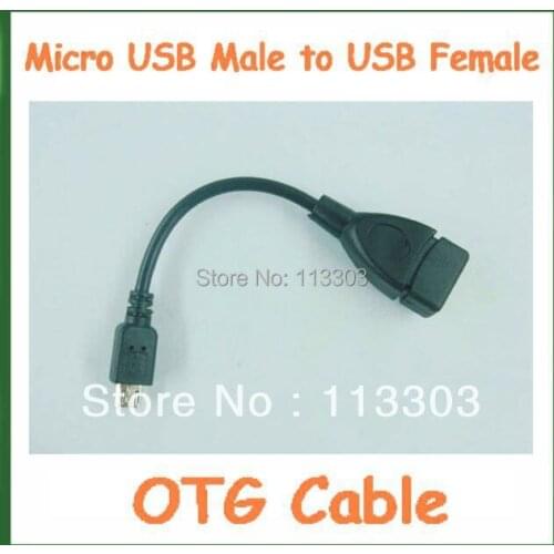 1000pcs Micro USB OTG Cable Micro USB Male to USB Female Adapter Converter for Tablet PC GPS Mobile Phone MP3 Universal