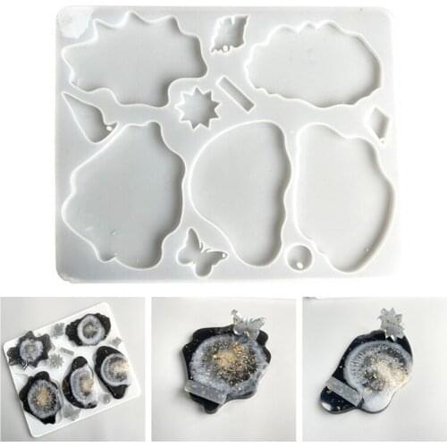 13MC Coaster Cup Mat Pad Silicone Mould DIY Crafts Decorations Ornaments Jewelry Casting Tools Crystal Epoxy Resin Mold