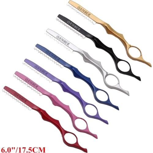 17.5cm 1Pcs Thinning Razors Professional Sharp Barber Razor Blades Hair Razors Hair Cut Cutter Knife Slimming Styling Tool 6100