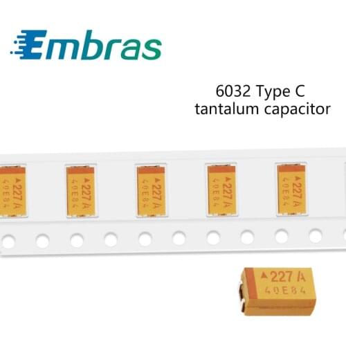 1812 (6032) SMD Tantalum Capacitor Type C 10V 16V 25V 100UF 33UF 10UF 20V 47UF 476K 35V 10UF 106K Accuracy 10% 10Pcs