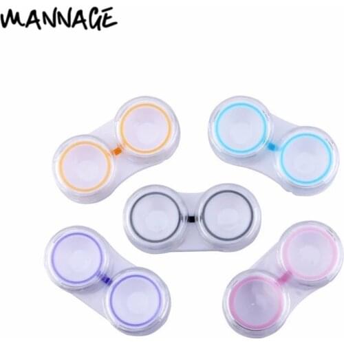 5pcs Cosmetic Contact Lenses Box Contact Lens Case Portable Glasses Container Travel Accessaries