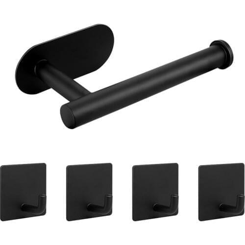 5pcs/set Towel Hook And toilet paper holder key Clothes rack Housekeeper on wall bathroom accessories For bathroom