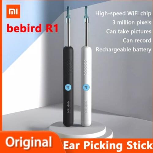 Xiaomi bebird Wireless Smart Visual Ear Picking Stick R1 300W HD Ear Canal Endoscope Portable Rechargeable Ear Spoon Can Videos