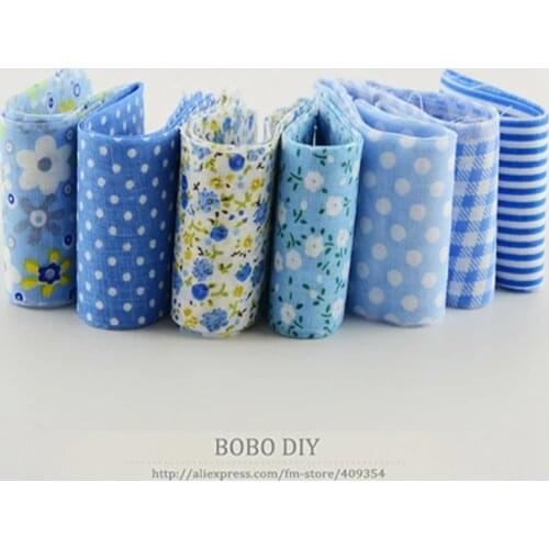New Arrivals 100% Cotton Jelly Roll Blue Sets Quilting Textile Fabric Strips for Sewing Dolls Cloths Tildas 5CM*100CM