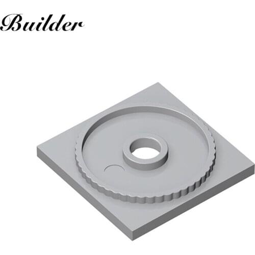 Little Builder 61485 MOC Bricks Accessories 4x4 Turntable Base 10pcs Building Blocks Compatible With Brands Toys for Children