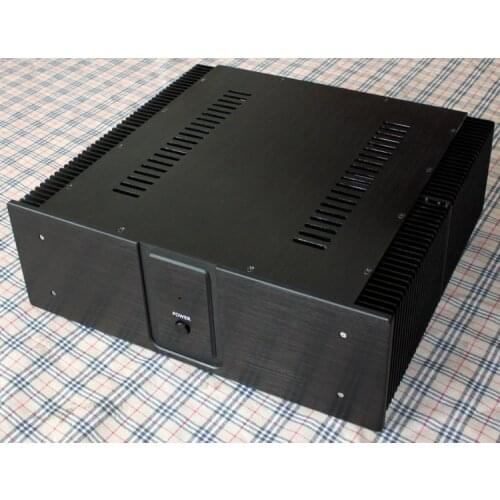 Case 440*150*410mm WA30 Full Aluminum Amplifier Chassis Pure stage amplifier Class A amplifier AMP Enclosure Case DIY box