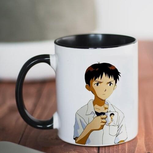 Shinji Holding A Mug 11oz High Quality Creative Design Top Promotion Coffee Mug Cup Friends Birthday Gift