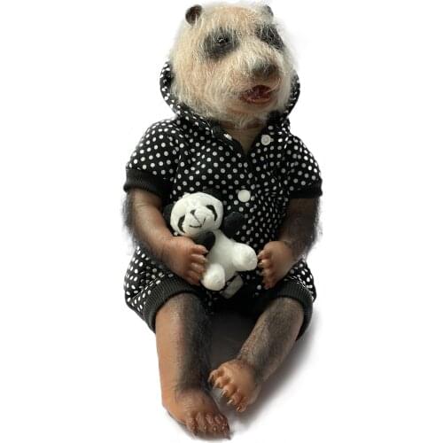 Cute 20” Reborn Dolls Panda Baby Bebe Boneca Panda Bonecos Renascidos Toy Children Gifts
