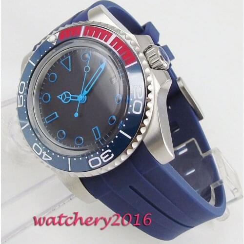 Fashion 40mm Bliger Black dial Sterile no logo Complete Calendar ceramic Bezel Movement Automatic Mechancial business Mens watch