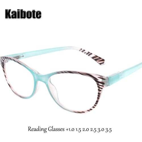 Kaibote E195117 New 2020 Ladies Reading Glasses Women Presbyopia Eyeglasses Fashion Reader Eyewear +1.0 1.5 +2.0 +2.5 +3.0 +3.5