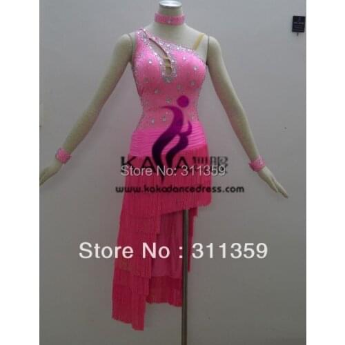New Style!KAKA-L140203,Women Latin Dance Wear,Fringe Salsa Dress Tango Samba Rumba Chacha Dress,Latin Dance Dress For sale