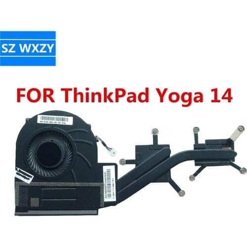 Original For LENOVO ThinkPad Yoga 14 Laptop Cooling Radiator HEATSINK With Fan FRU PN:00HN606 100% Tested Fast Ship