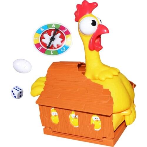 Plastic Trick Hen Laying Eggs,Interactive Board Game,Chicken Game,Joke Gift,Party Game