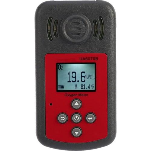 Hot Sale Portable Mini O2 Gas Tester UA6070B Monitor Automotive LCD Display Sound Light Alarm Oxygen Detector Gas Analyzer