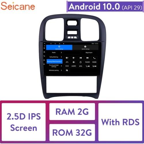 Seicane 9 inch Android 10.0 2GB RAM Quad core Car Radio Multimedia Player for Hyundai Sonata 2003 2004 2005-2009 Support RDS