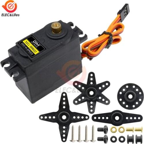Simulated MG996R MG996 180° Servo copper + iron Metal Gears Digital RC Servo for High Speed Torque RC Helicopter Car Boat 1/8
