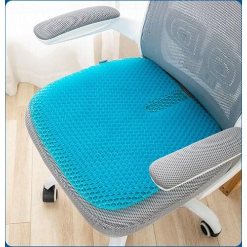 Honeycomb Gel Chair Cushion Soft Cushion Student Classroom Office Chair Cushion Car Seat Mats Summer Cool Pad Cool Breathable