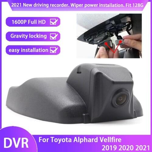 Car Driving Recorder Easy to install For Toyota Alphard Vellfire 2019 2020 2021 DVR Wifi Video Recorder Dash Cam Camera hd 1600P