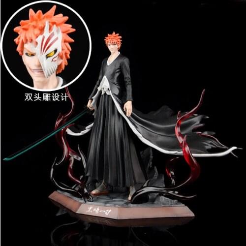Japanese Anime Bleach Kurosaki Ichigo PVC Action figure toy Anime Figures Colletible Model Doll Great Gift for Kids