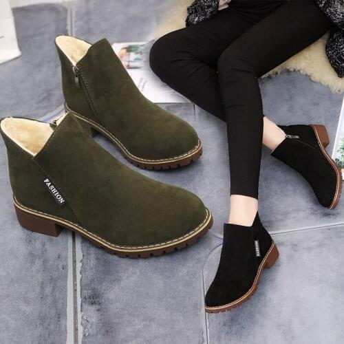 Women Boots 2021 Winter Shoes Woman Snow Boots With Plush Inside Botas Mujer Waterproof Plus Size 40 Winter Boots Female Booties