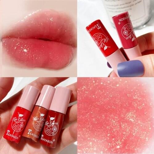 1PC Lip Gloss Non-stick Cup Waterproof Long Lasting Moisturizing Makeup Lip Glaze Not Easy To Fade Multiple Colors Lip Gloss Oil