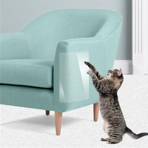 4/6Pack Anti Scratch Pet Guard Cat Scratching Adhesive Corner Guard PVC Cat Scratchers Furniture Couch Protector Kitten Paw Pad