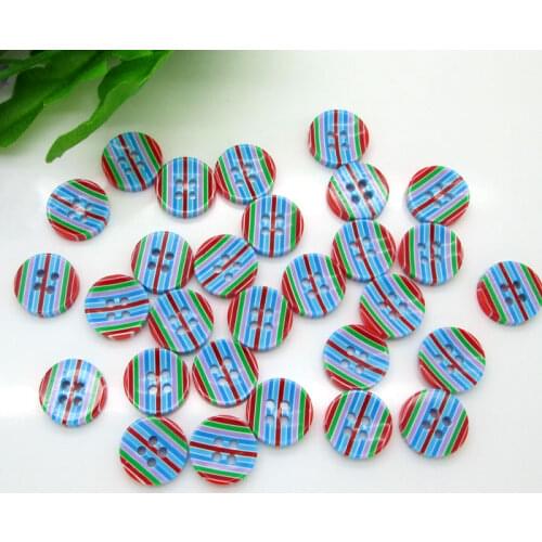 50Pcs Mixed 13mm Resin Round Sewing Buttons For Kids Clothes Scrapbooking Decorative Botones Handicraft DIY Accessories