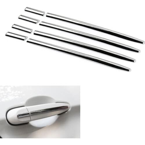 8pcs ABS Auto Side Door Handle Cover Stripe Trim For BMW 3 Series F30 2013-2016 Car Styling Accessary