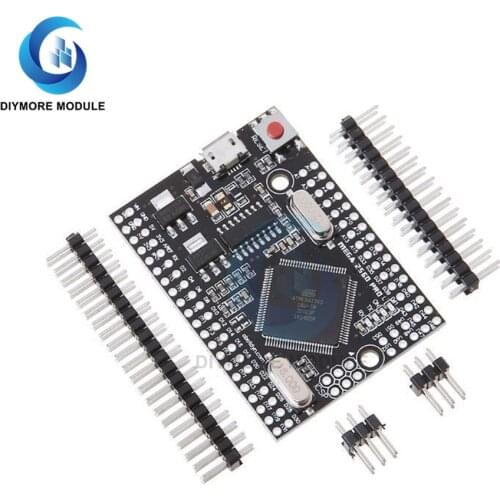 ATmega2560-16AU Mega2560 Pro CH340C Embed Microcontroller Board SPI Serial Port ADC Micro USB for Arduino System Development