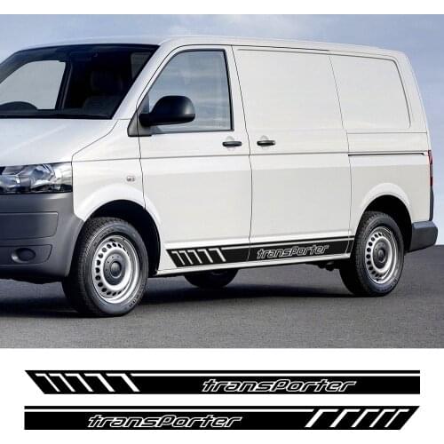Sides Stripe Car Sticker Vinyl DIY Auto Stylish Styling Decal Tuning Car Styling For Volkswagen TRANSPORTER T4 T5 T6 Accessories