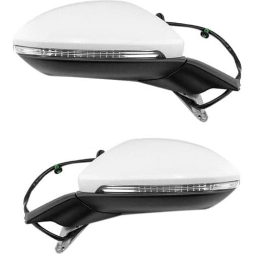 Car Electric Folding Rearview Mirror Assembly Heating Mirror with Light for Golf 7 MK7 2014-2016 5GG 857 507 A