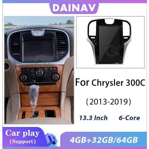 PX6 Tesla style 13.3" Car GPS multimedia Player for chrysler 300 2013 Car radio player Auto stereo Car DVD GPS navigation