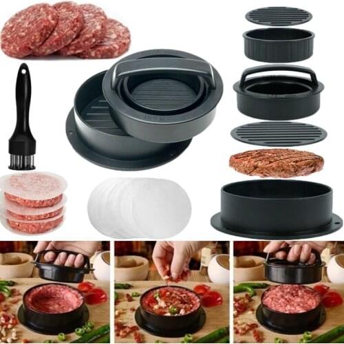 Hamburger Maker Hamburger Press Round Shape Non-Stick Chef Cutlets Hamburger Meat Beef Grill Burger Press Patty Maker Mold