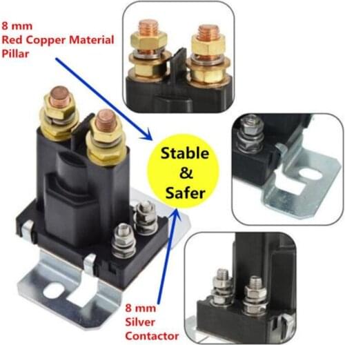 Max 500A 12V 4Pin Car Auto Truck Start Power Master Double Batteries Isolator Control Switch High Current Starter Relay
