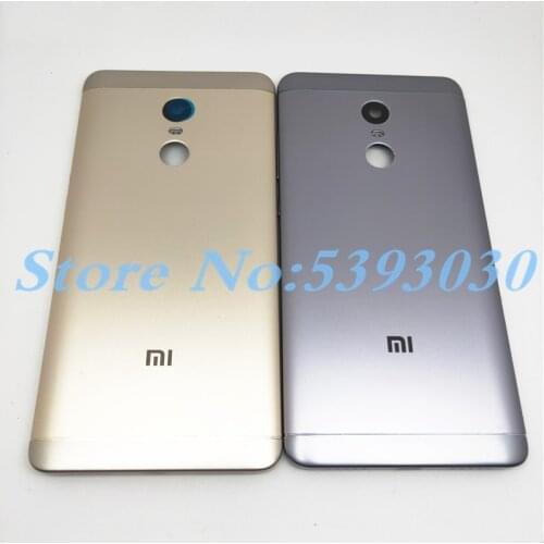 Metal Battery Door Back Rear Cover For Xiaomi Redmi Note 4 Global Version case housing With Camera Lens+Power Volume Buttons