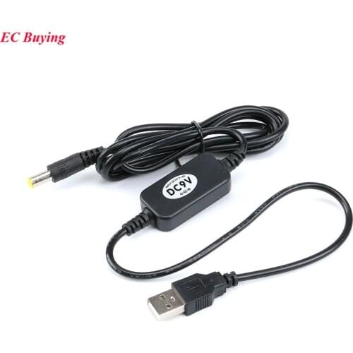 USB DC 5V to DC 9V Step Up Cable Module USB Power Boost Line Step Up Module 5V to 9V Converter Cable 8W 5.5*2.1mm Plug
