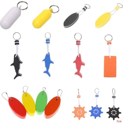 Soft Floating Foam Buoyant Keychain For Water Sports Swimming Oval Keyring Key Kayak Canoe Rafting surf accessory