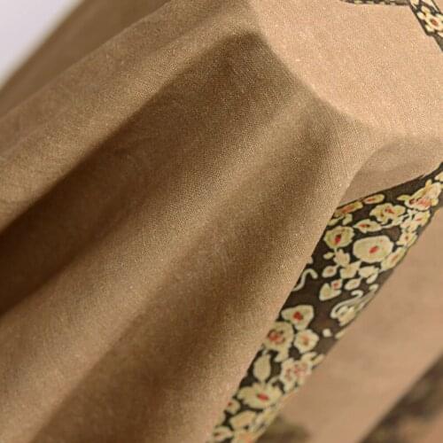 Natural environmental protection material HD digital spray silk fabric processing square scarf fabric cloth B264