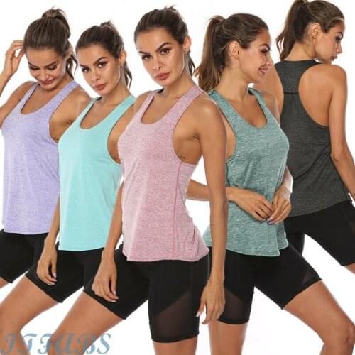 New Fashion Womens Ladies Fitness Running Sleeveless Tee Vest Top Gym Sports Yoga Breathable