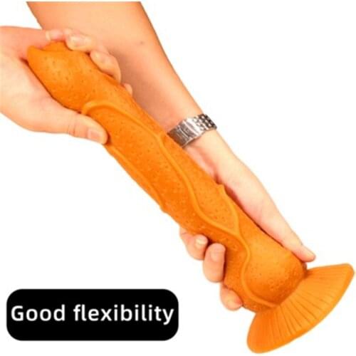 New simulated phallus animal dildo liquid silica gel gold butt plug prostate massage big butt plug sex toys for woman tail plug